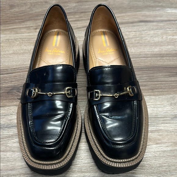Sam Edelman Laurs Loafer Size 6.5 Black Leather - Picture 7 of 9